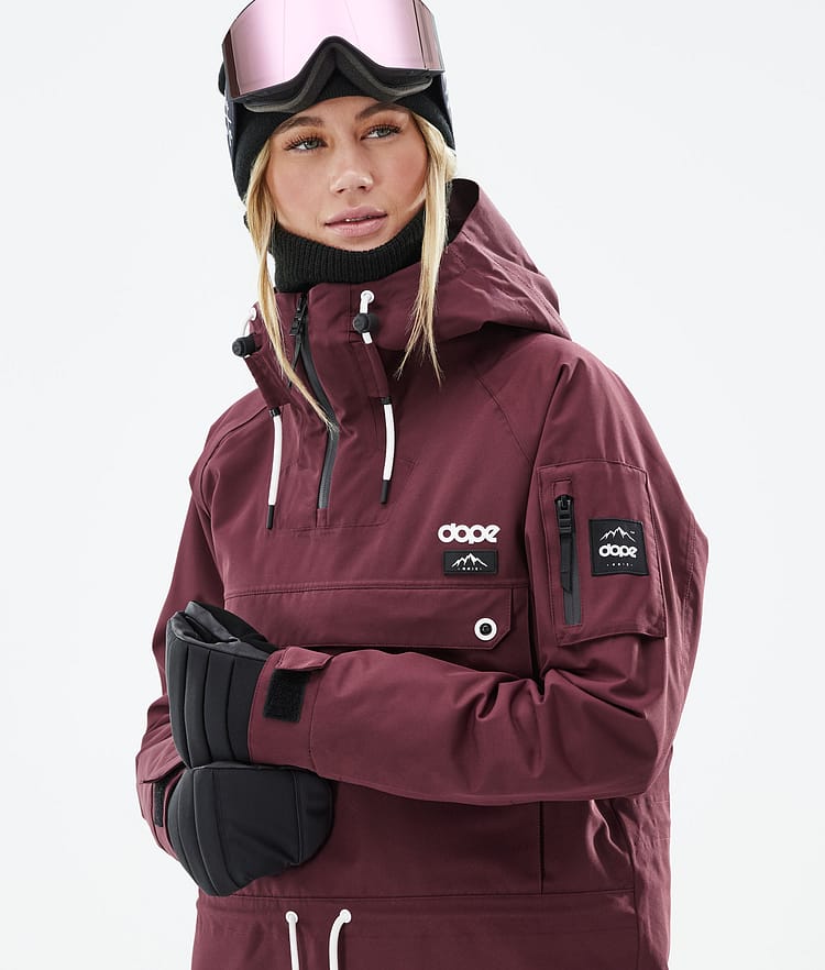 Dope Annok W 2021 Bunda na Snowboard Dámské Burgundy, Obrázek 2 z 9