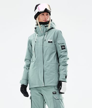 Dope Adept W 2021 Kurtka Snowboardowa Kobiety Faded Green