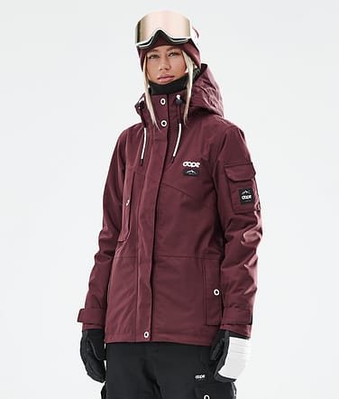 Dope Adept W 2021 Kurtka Snowboardowa Kobiety Burgundy