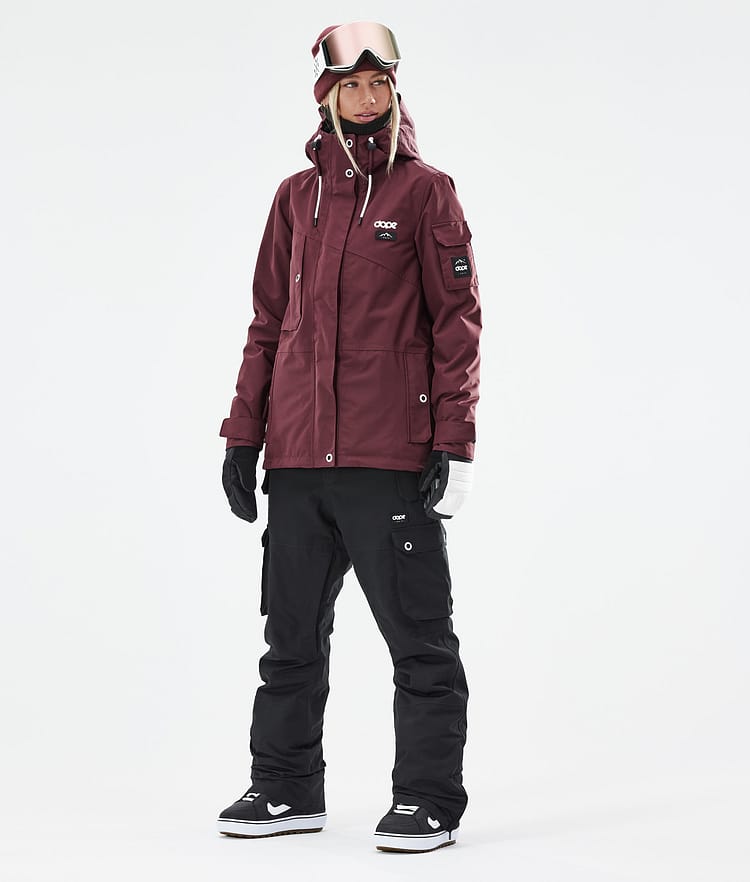 Dope Adept W 2021 Kurtka Snowboardowa Kobiety Burgundy, Zdjęcie 4 z 11