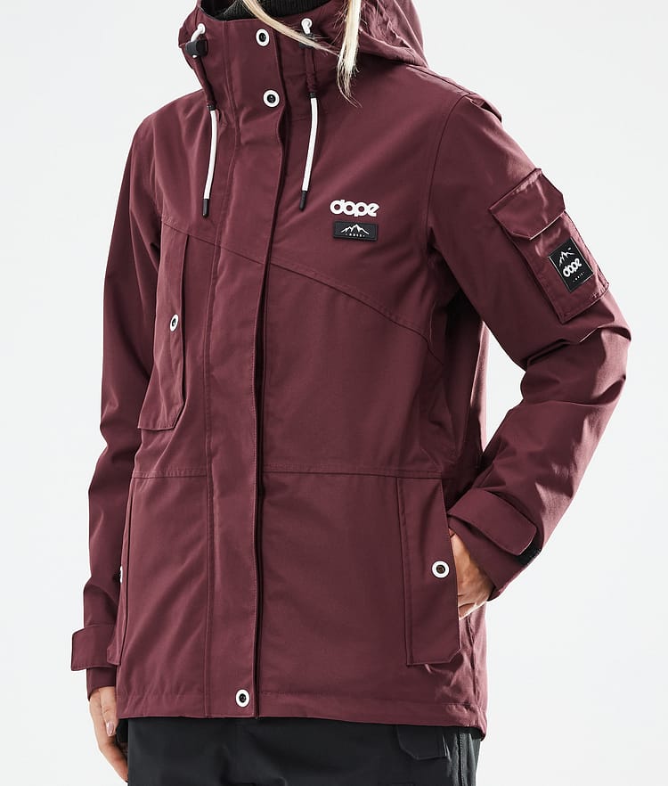 Dope Adept W 2021 Kurtka Snowboardowa Kobiety Burgundy, Zdjęcie 9 z 11