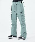 Dope Iconic W 2021 Spodnie Snowboardowe Kobiety Faded Green, Zdjęcie 1 z 6