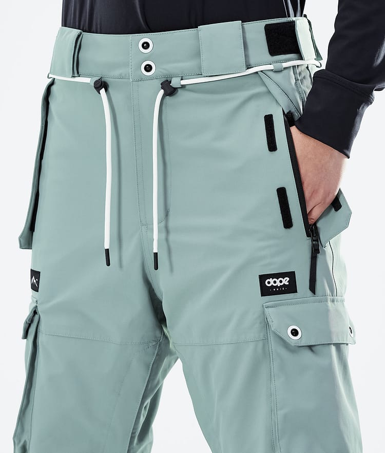 Dope Iconic W 2021 Spodnie Snowboardowe Kobiety Faded Green, Zdjęcie 4 z 6