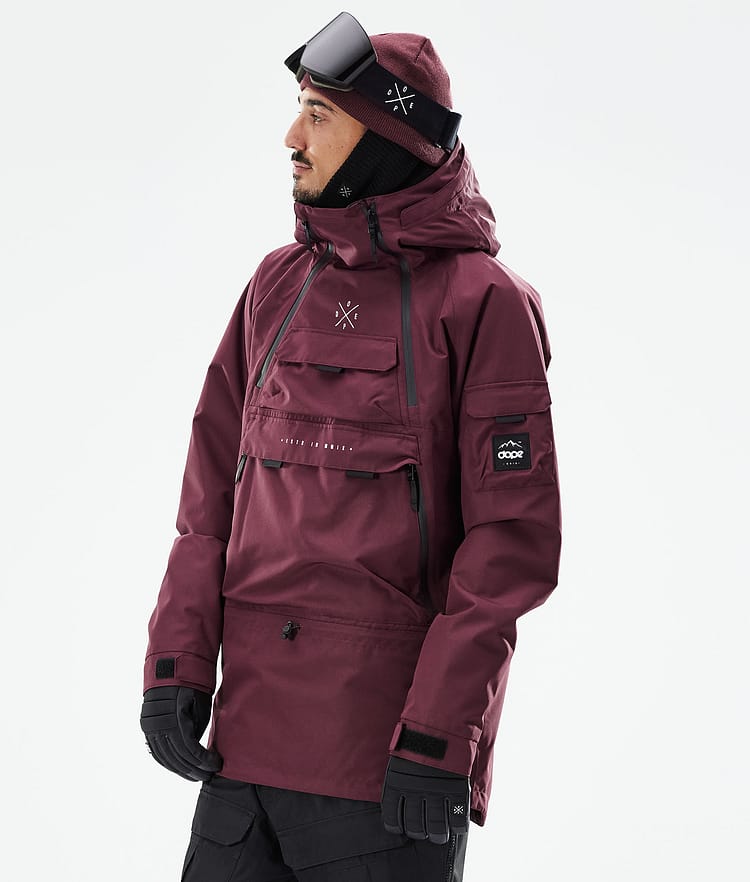 Dope Akin 21 Kurtka Snowboardowa Mężczyźni Burgundy, Zdjęcie 1 z 11