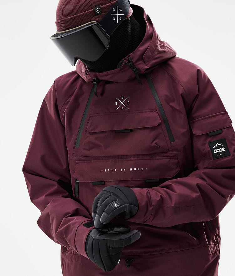 Dope Akin 21 Kurtka Snowboardowa Mężczyźni Burgundy, Zdjęcie 2 z 11