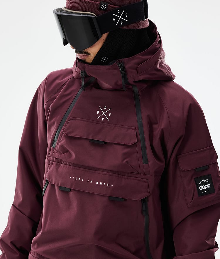 Dope Akin 21 Kurtka Snowboardowa Mężczyźni Burgundy, Zdjęcie 3 z 11