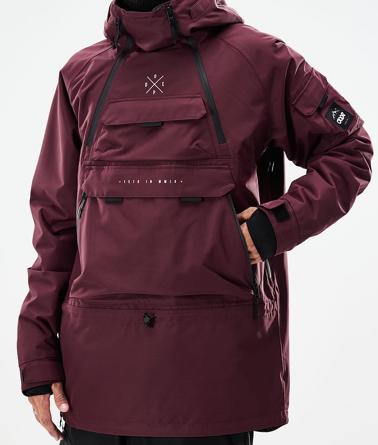Dope Akin 21 Kurtka Snowboardowa Mężczyźni Burgundy, Zdjęcie 9 z 11