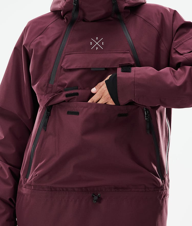Dope Akin 21 Kurtka Snowboardowa Mężczyźni Burgundy, Zdjęcie 11 z 11