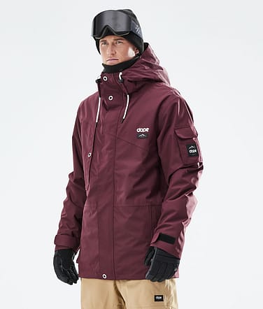 Dope Adept 2021 Bunda na Snowboard Pánské Burgundy