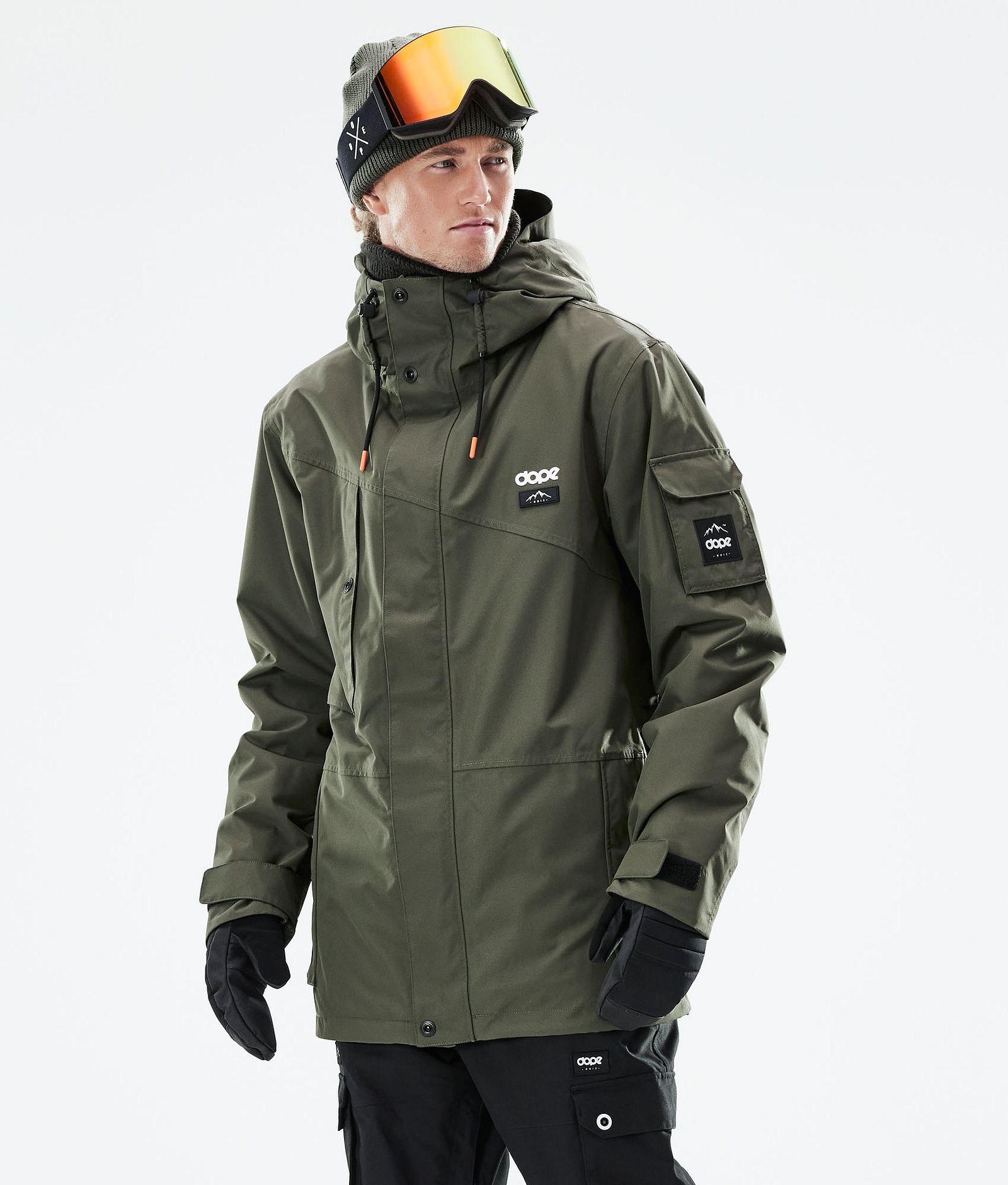 Dope Adept 2021 Snowboard Jacket Men Olive Green, Image 1 of 11