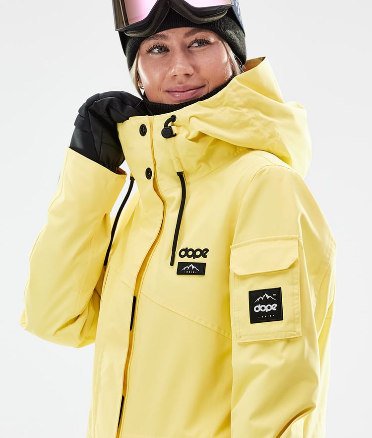 Dope Adept W 2021 Snowboard Jacket Women Faded Yellow, Image 2 of 11