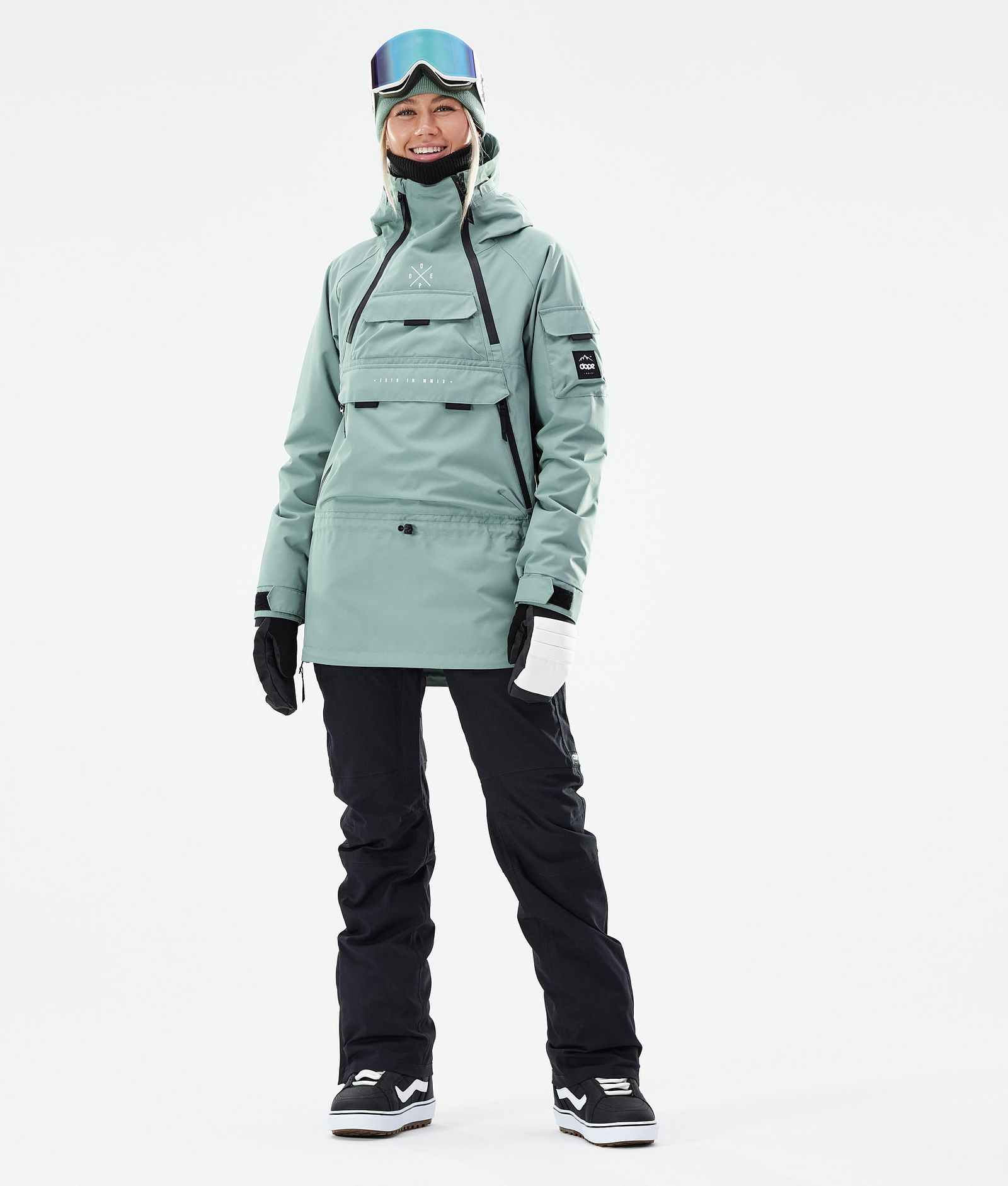 Dope Akin W 2021 Kurtka Snowboardowa Kobiety Faded Green, Zdjęcie 4 z 11