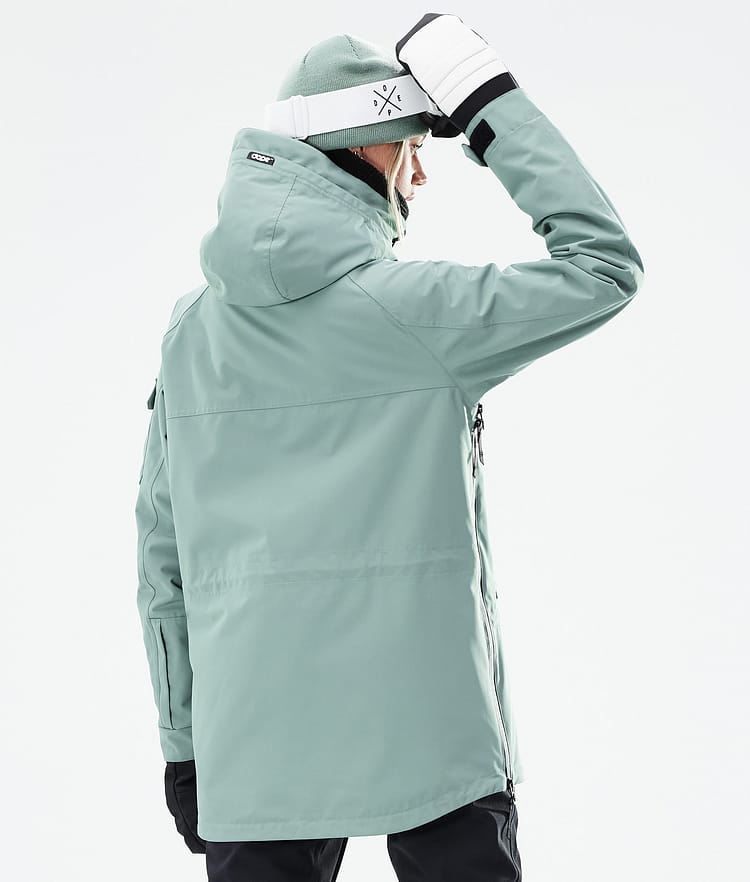 Dope Akin W 2021 Kurtka Snowboardowa Kobiety Faded Green, Zdjęcie 8 z 11