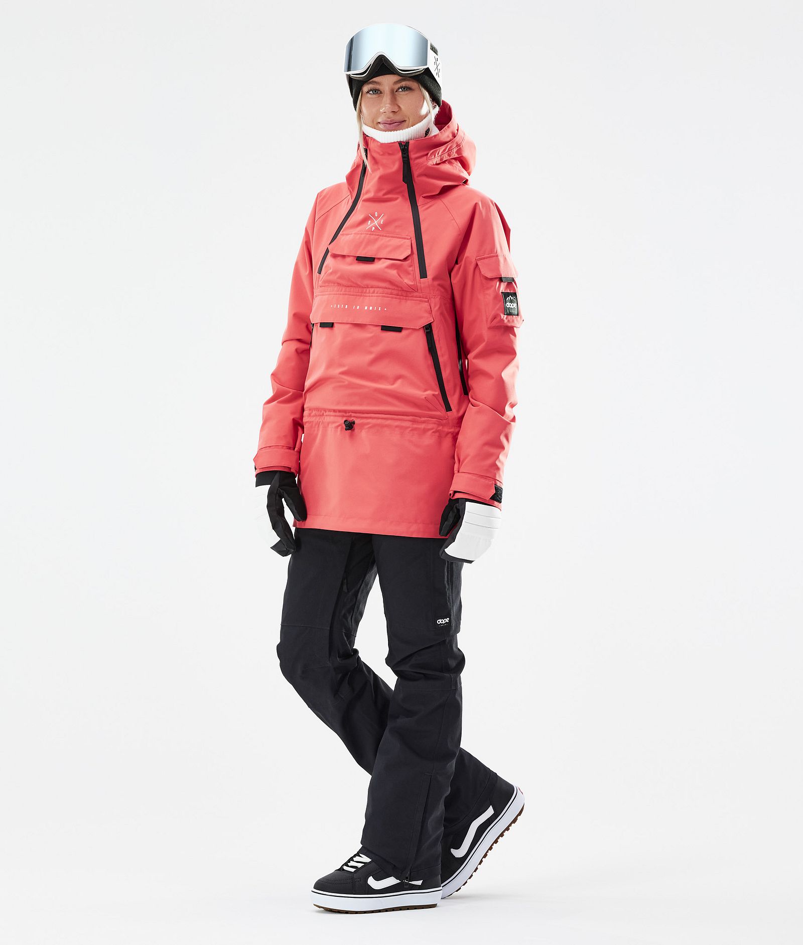 Dope Akin W 2021 Kurtka Snowboardowa Kobiety Coral, Zdjęcie 4 z 11