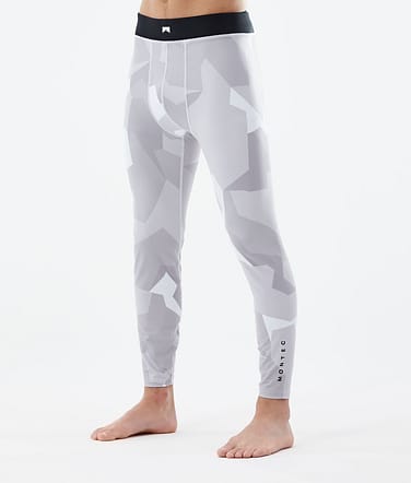 Montec Zulu Legginsy Termoaktywne Mężczyźni Snow Camo