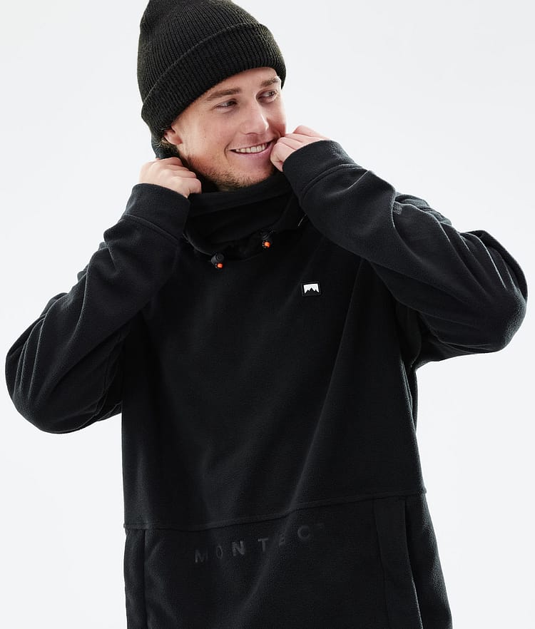 Montec Delta 21 Fleecová Mikina s Kapucí Pánské Black, Obrázek 2 z 7