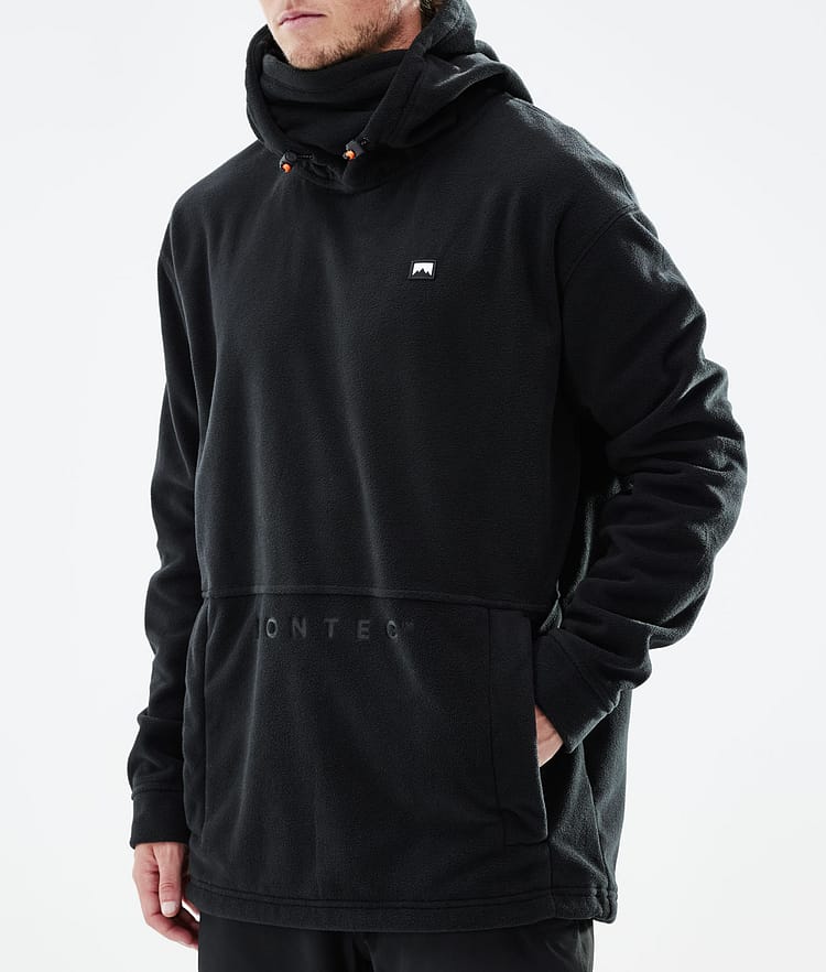 Montec Delta 21 Fleecová Mikina s Kapucí Pánské Black, Obrázek 7 z 7