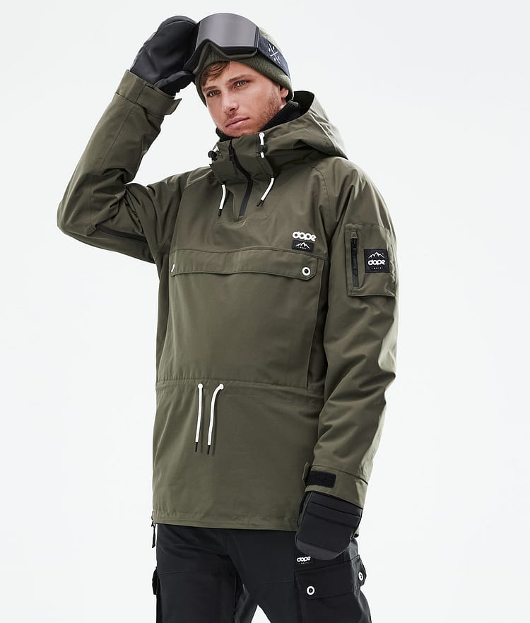 Dope Annok 21 Kurtka Narciarska Mężczyźni Olive Green, Zdjęcie 1 z 10