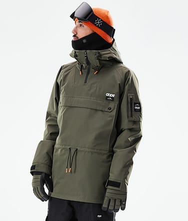 Dope Annok 2021 Bunda na Snowboard Pánské Olive Green/Black