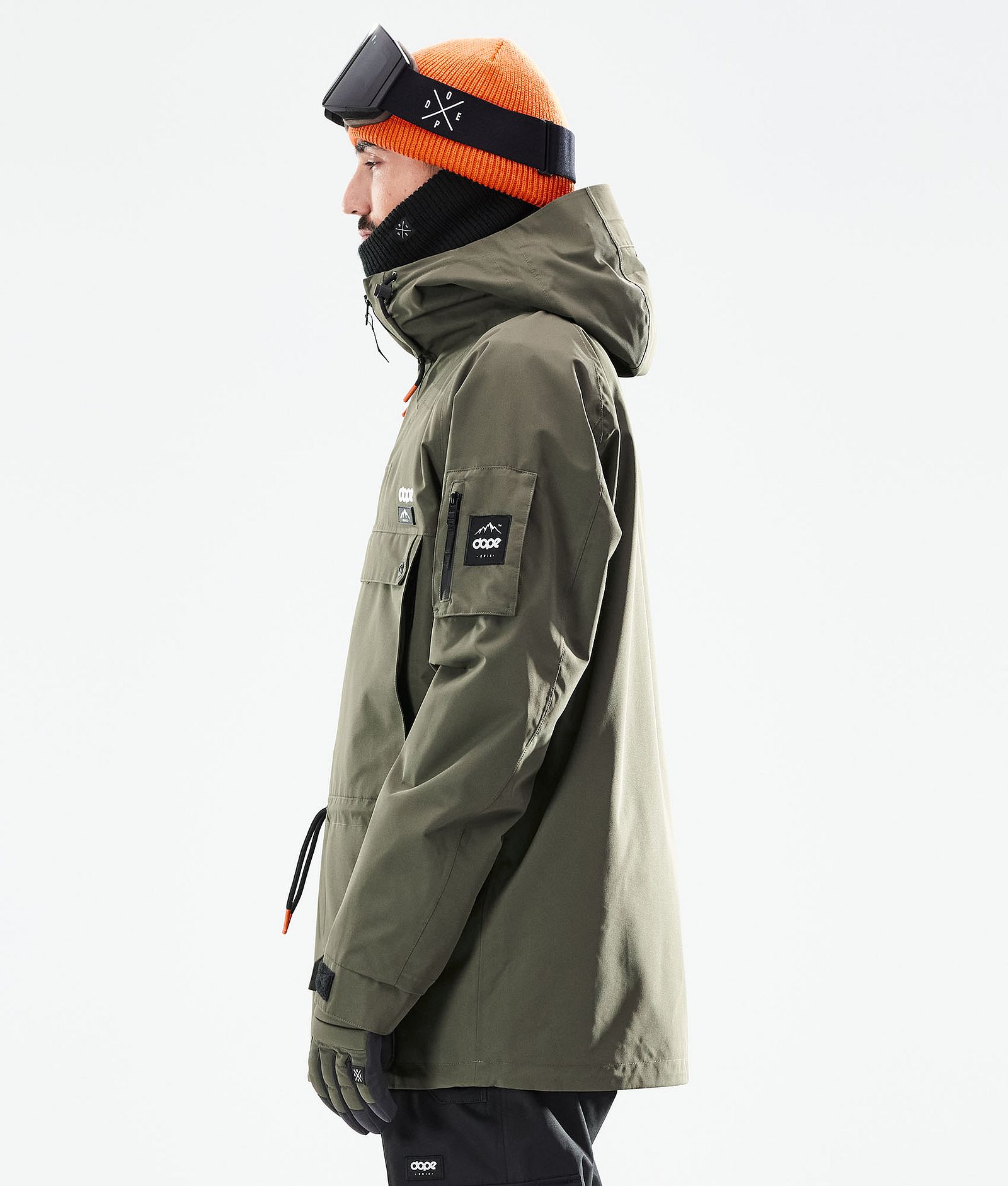 Dope Annok 2021 Kurtka Snowboardowa Mężczyźni Olive Green/Black, Zdjęcie 7 z 10