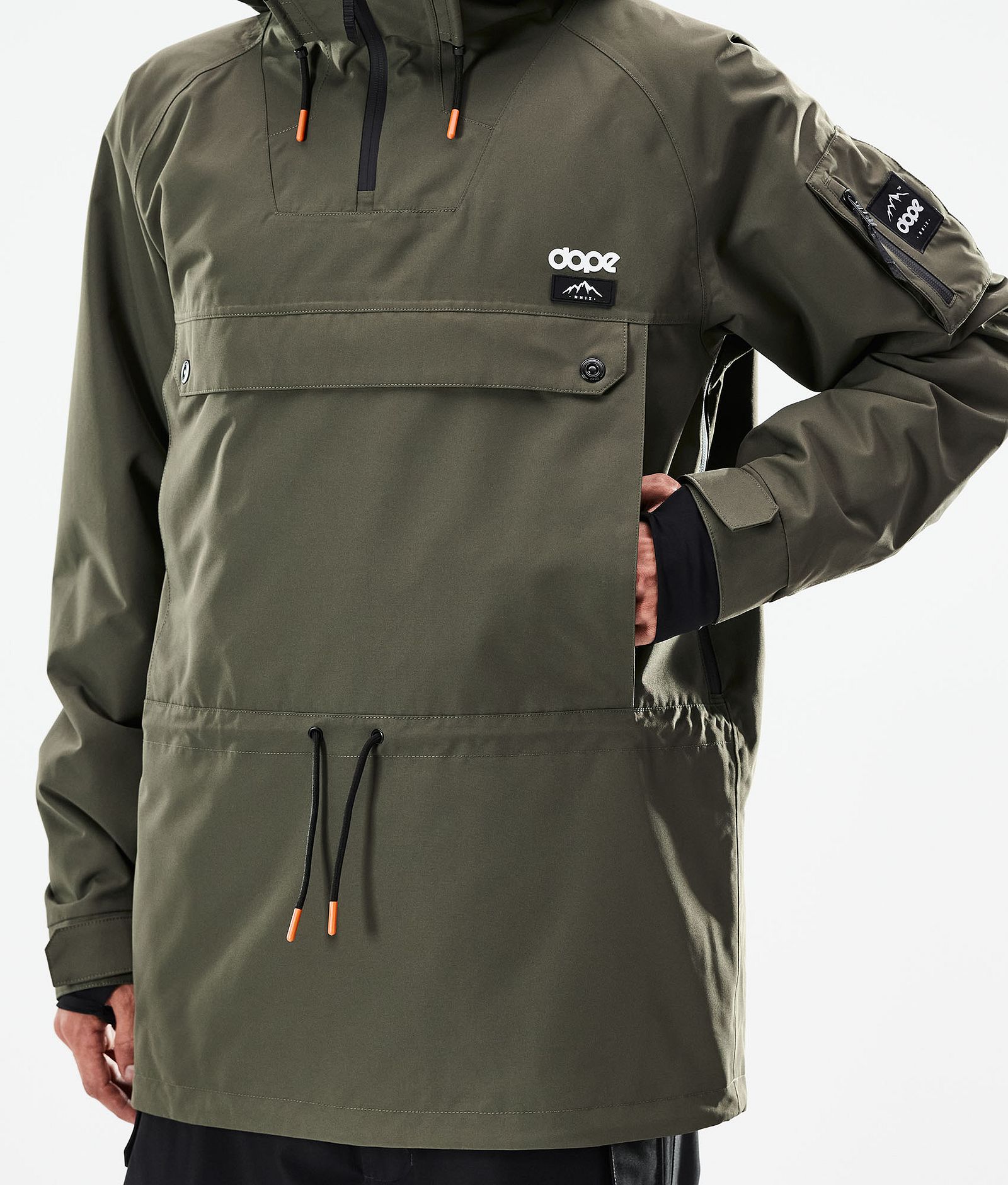 Dope Annok 2021 Kurtka Snowboardowa Mężczyźni Olive Green/Black, Zdjęcie 9 z 10