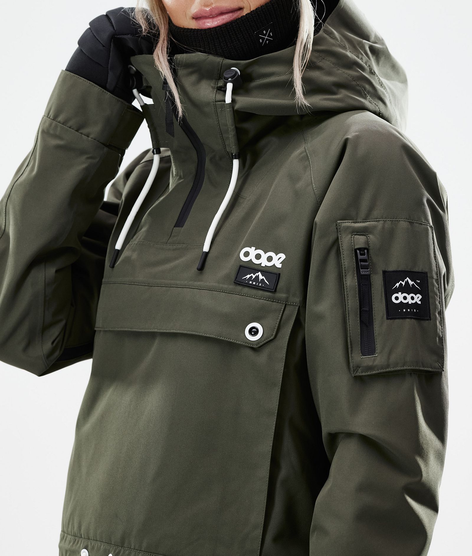 Dope Annok W 2021 Kurtka Snowboardowa Kobiety Olive Green, Zdjęcie 2 z 10