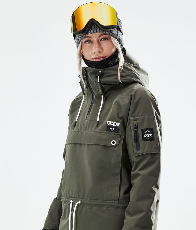 Dope Annok W 2021 Kurtka Snowboardowa Kobiety Olive Green, Zdjęcie 3 z 10