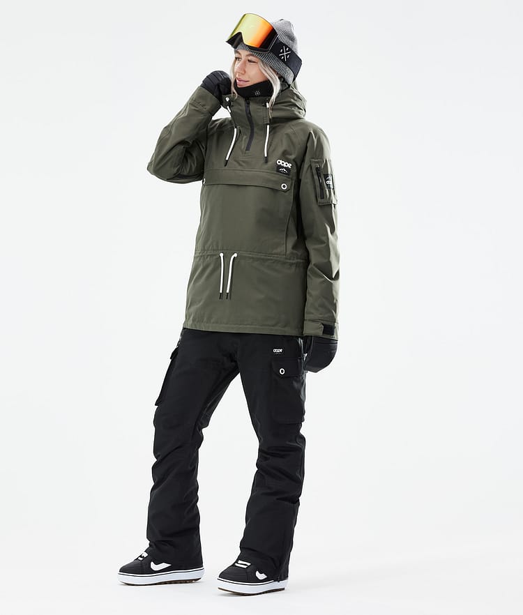 Dope Annok W 2021 Kurtka Snowboardowa Kobiety Olive Green, Zdjęcie 4 z 10