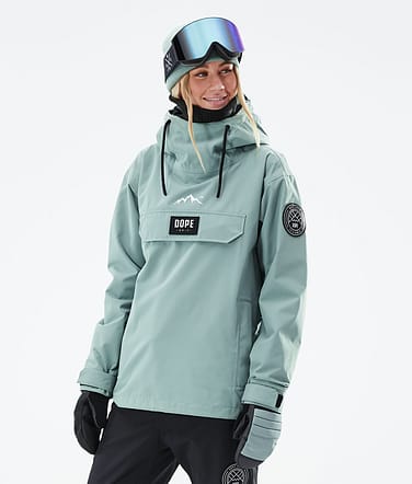 Dope Blizzard W 2021 Kurtka Snowboardowa Kobiety Faded Green