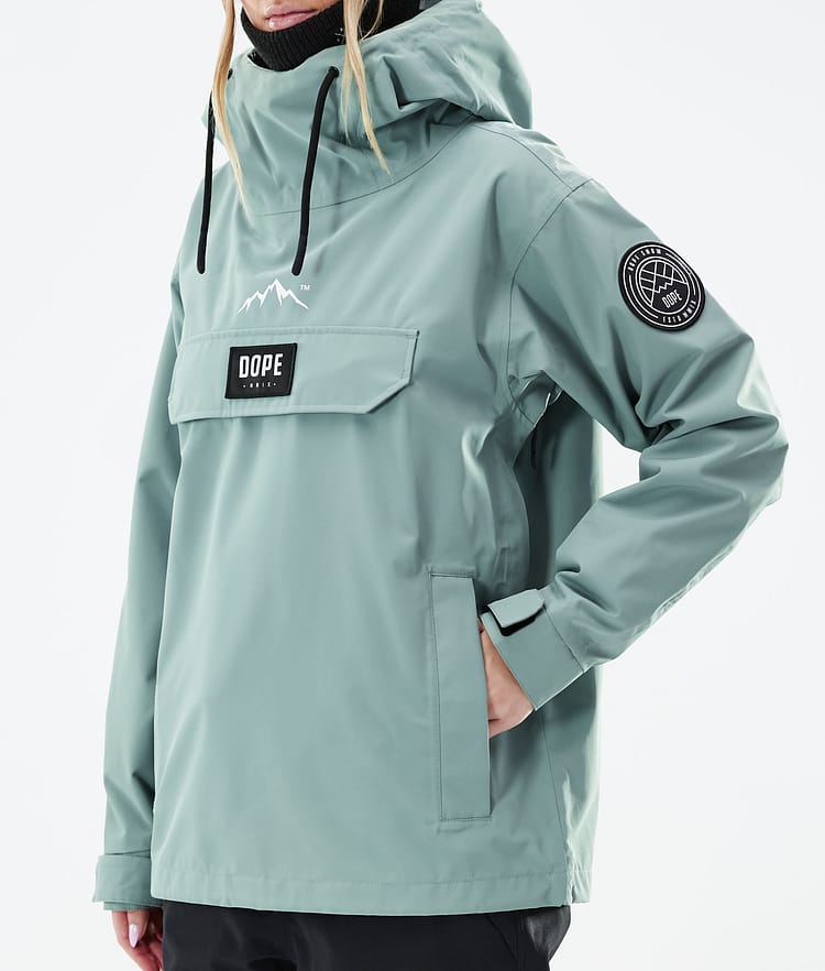 Dope Blizzard W 21 Kurtka Snowboardowa Kobiety Faded Green, Zdjęcie 9 z 10