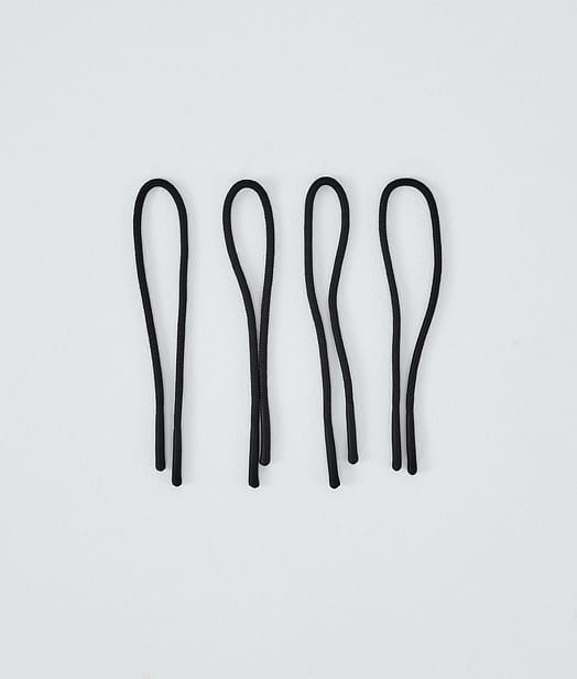 Dope Round Zip Puller String Replacement Parts Black/Black Tip