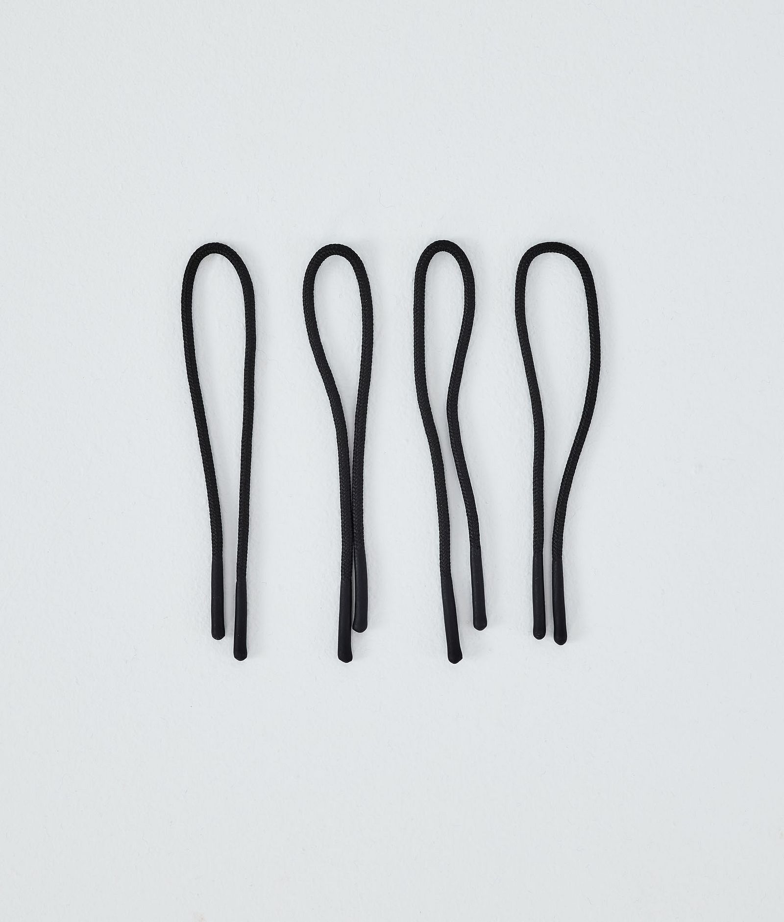 Dope Round Zip Puller String Replacement Parts Black/Black Tip, Image 1 of 2