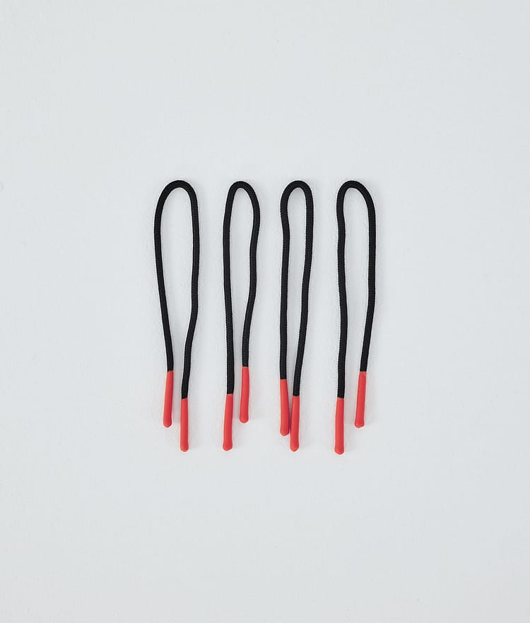 Dope Round Zip Puller String Replacement Parts Black/Orange Tip, Image 1 of 2