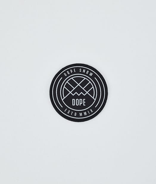 Dope Round Patch Dope Część Zamienna Black/White Logo