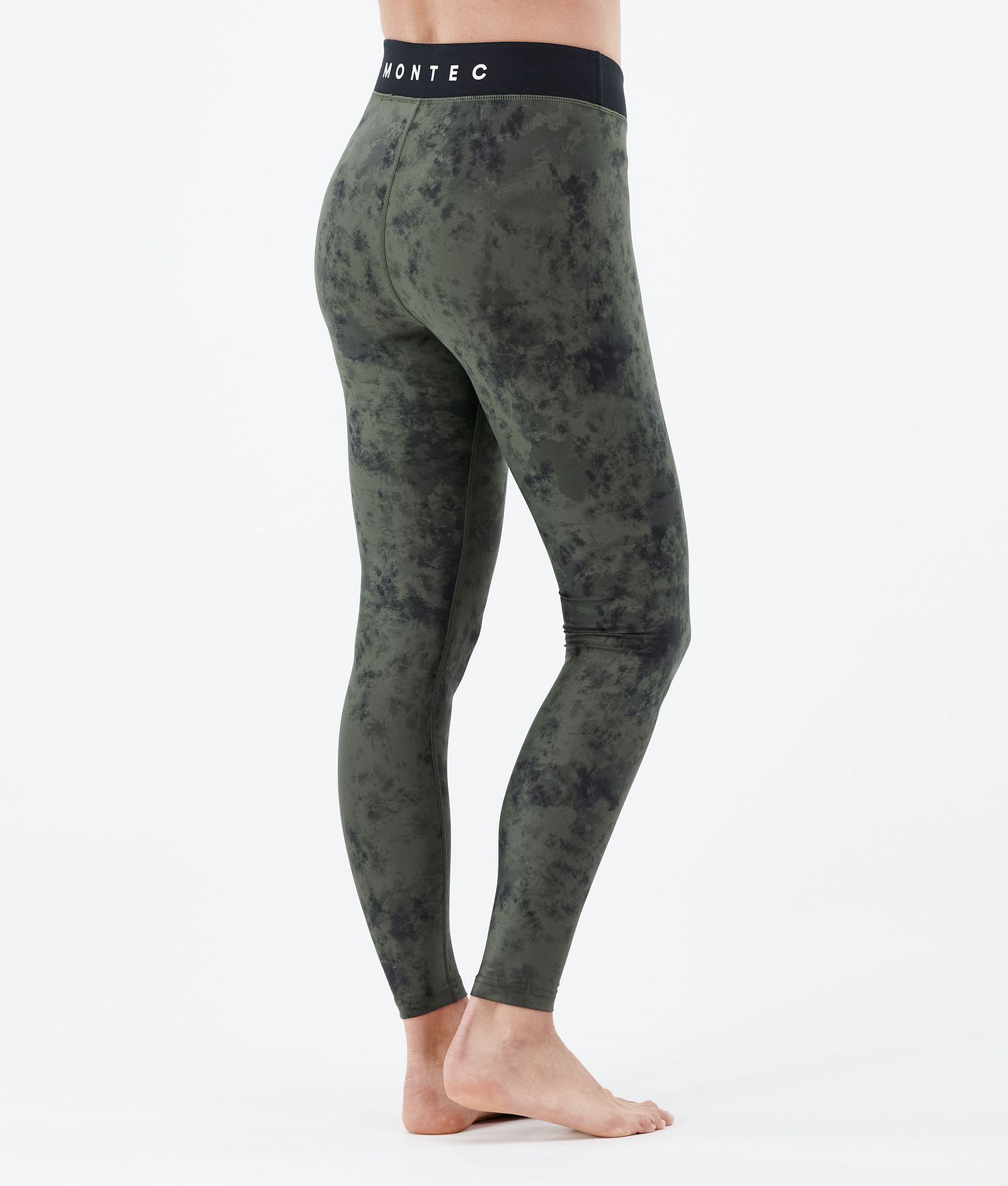 Montec Zulu W Legginsy Termoaktywne Kobiety Olive Green Tiedye, Zdjęcie 2 z 7