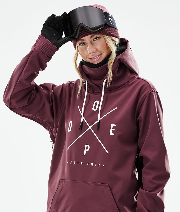 Dope Yeti 2021 Lyžařská Bunda Dámské 2X-Up Burgundy, Obrázek 2 z 9