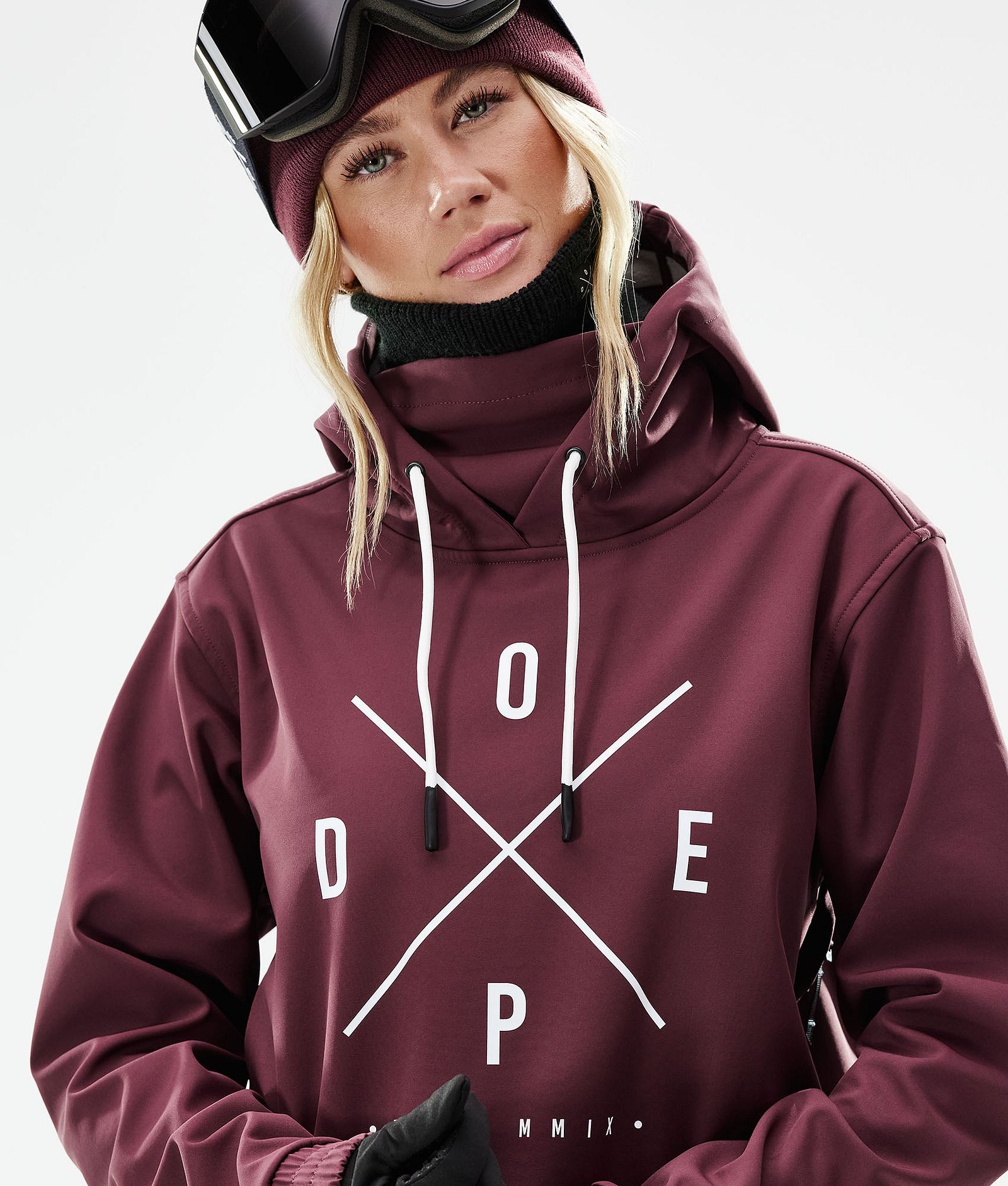 Dope Yeti W 2021 Kurtka Snowboardowa Kobiety 2X-Up Burgundy, Zdjęcie 3 z 9