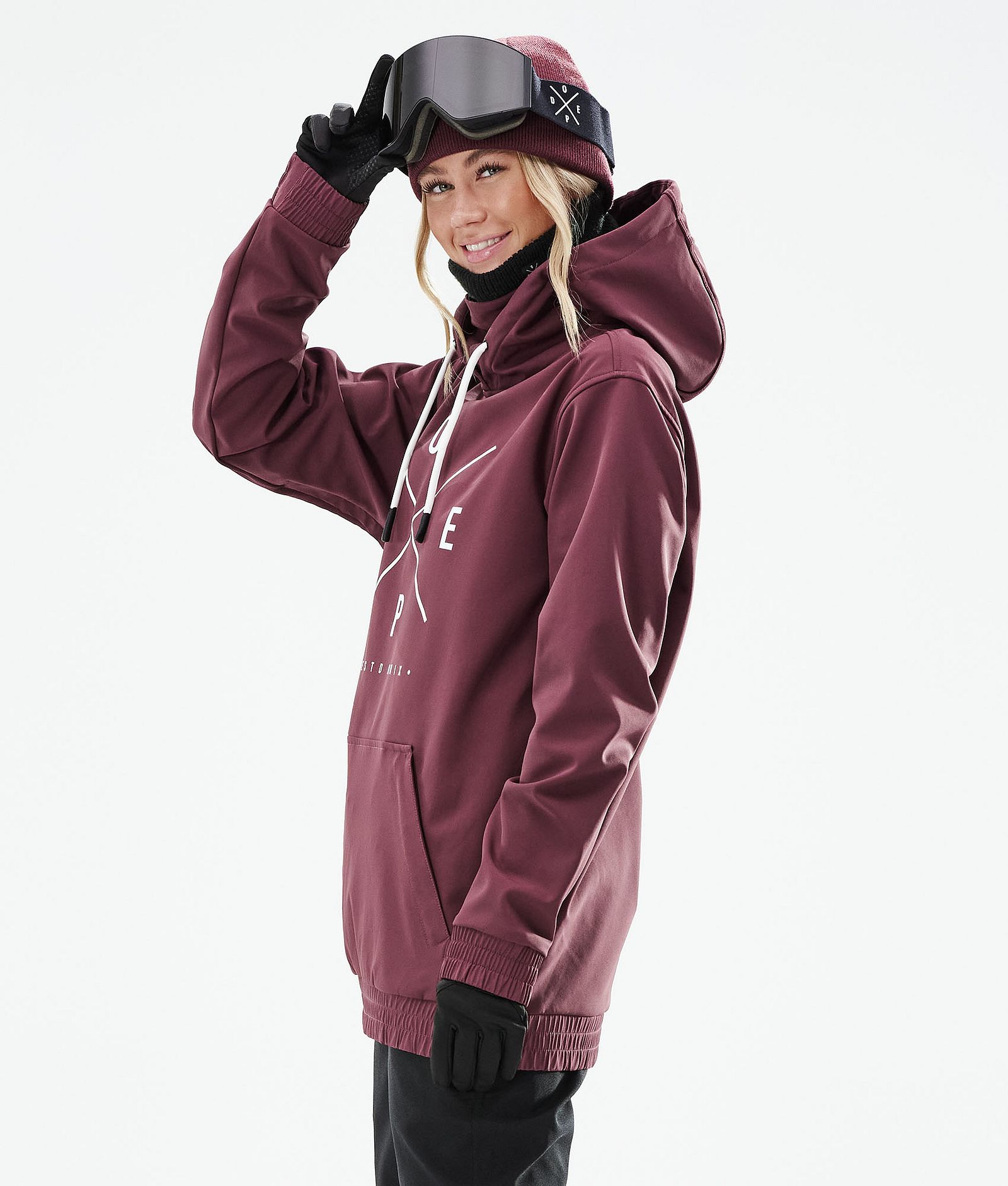 Dope Yeti W 2021 Kurtka Snowboardowa Kobiety 2X-Up Burgundy, Zdjęcie 7 z 9