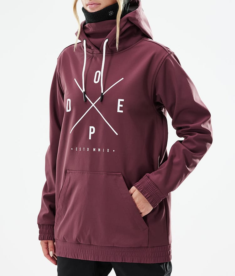 Dope Yeti W 21 Lyžařská Bunda Dámské 2X-Up Burgundy, Obrázek 9 z 9