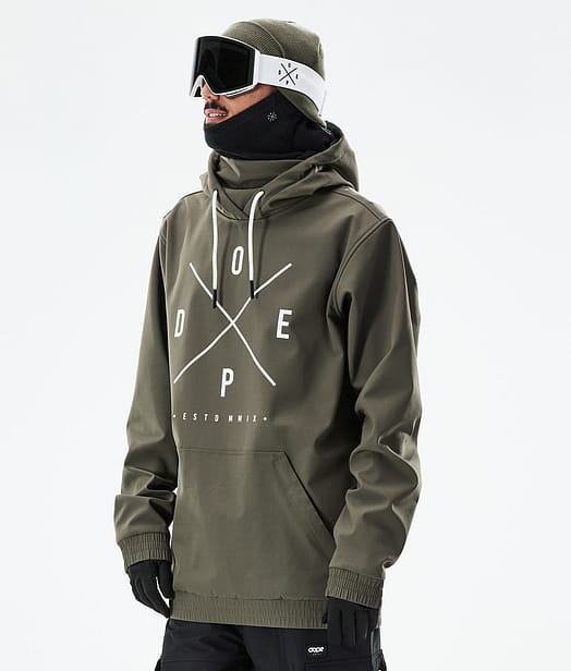 Dope Yeti 2021 Kurtka Snowboardowa Mężczyźni Olive Green