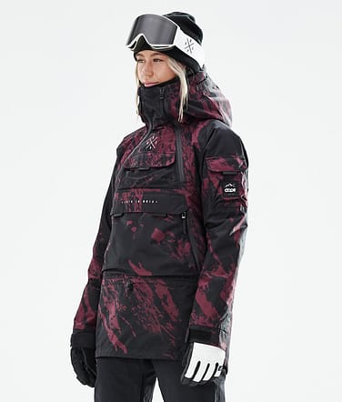 Dope Akin W 2021 Bunda na Snowboard Dámské Paint Burgundy