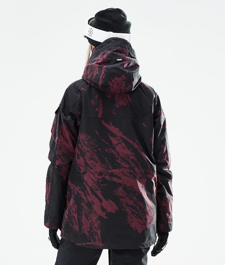 Dope Akin W 2021 Bunda na Snowboard Dámské Paint Burgundy, Obrázek 8 z 11