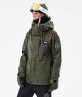 Dope Blizzard W Full Zip 2021 Ski Jacket Women Olive Green, Image 1 of 11