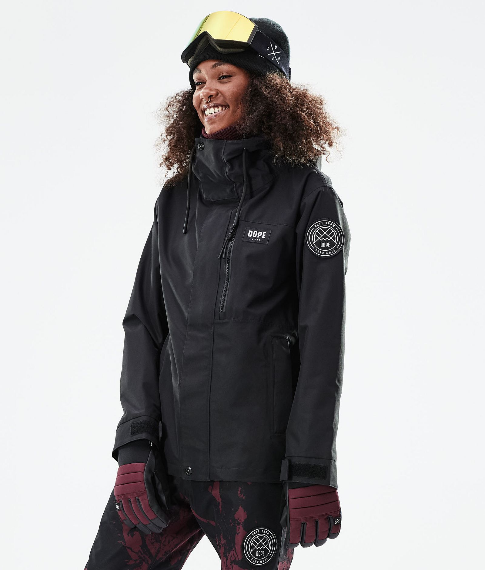 Dope Blizzard W Full Zip 2021 Kurtka Snowboardowa Kobiety Black, Zdjęcie 1 z 11