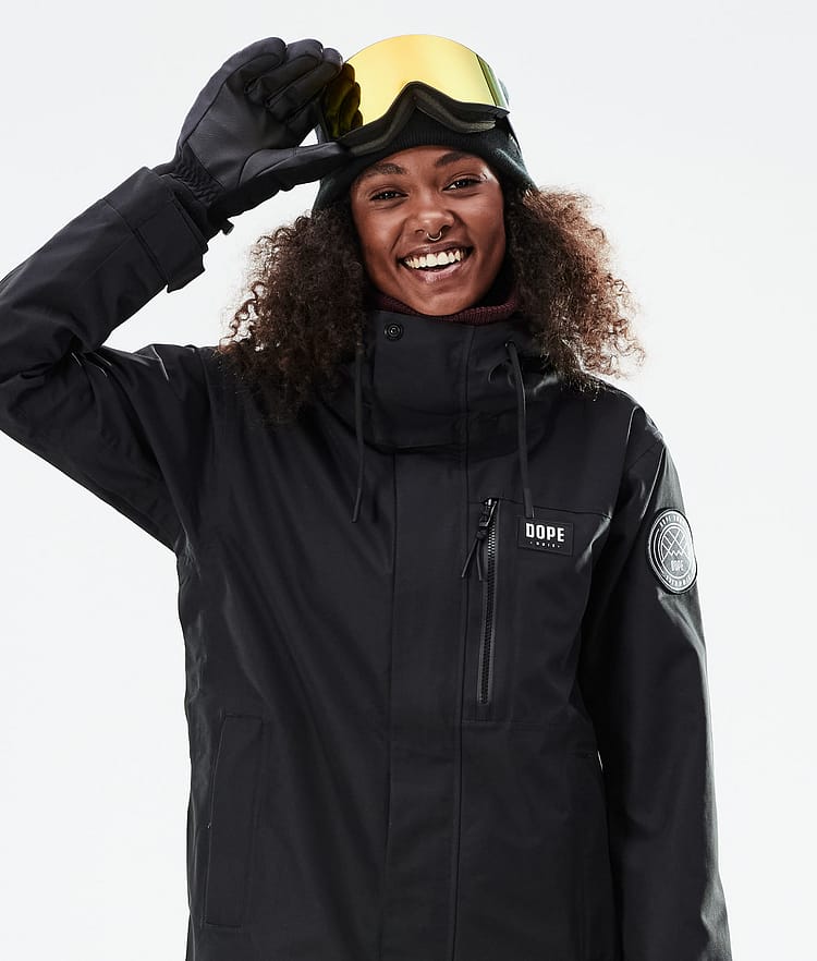 Dope Blizzard W Full Zip 2021 Kurtka Snowboardowa Kobiety Black, Zdjęcie 3 z 11