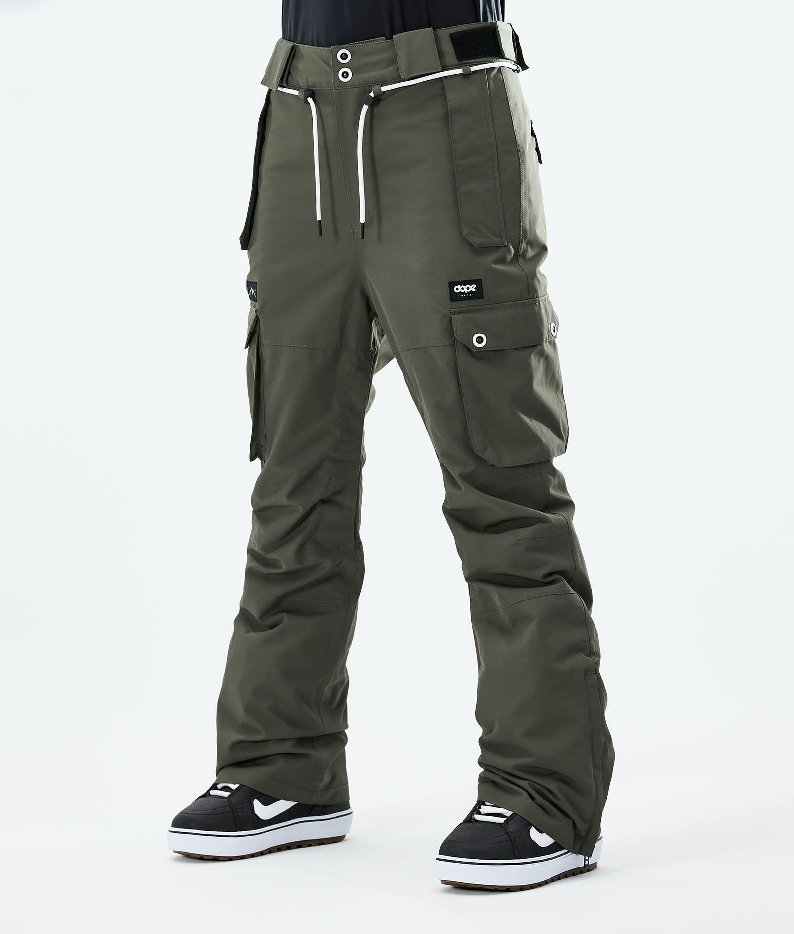 Dope Iconic W 2021 Spodnie Snowboardowe Kobiety Olive Green, Zdjęcie 1 z 6