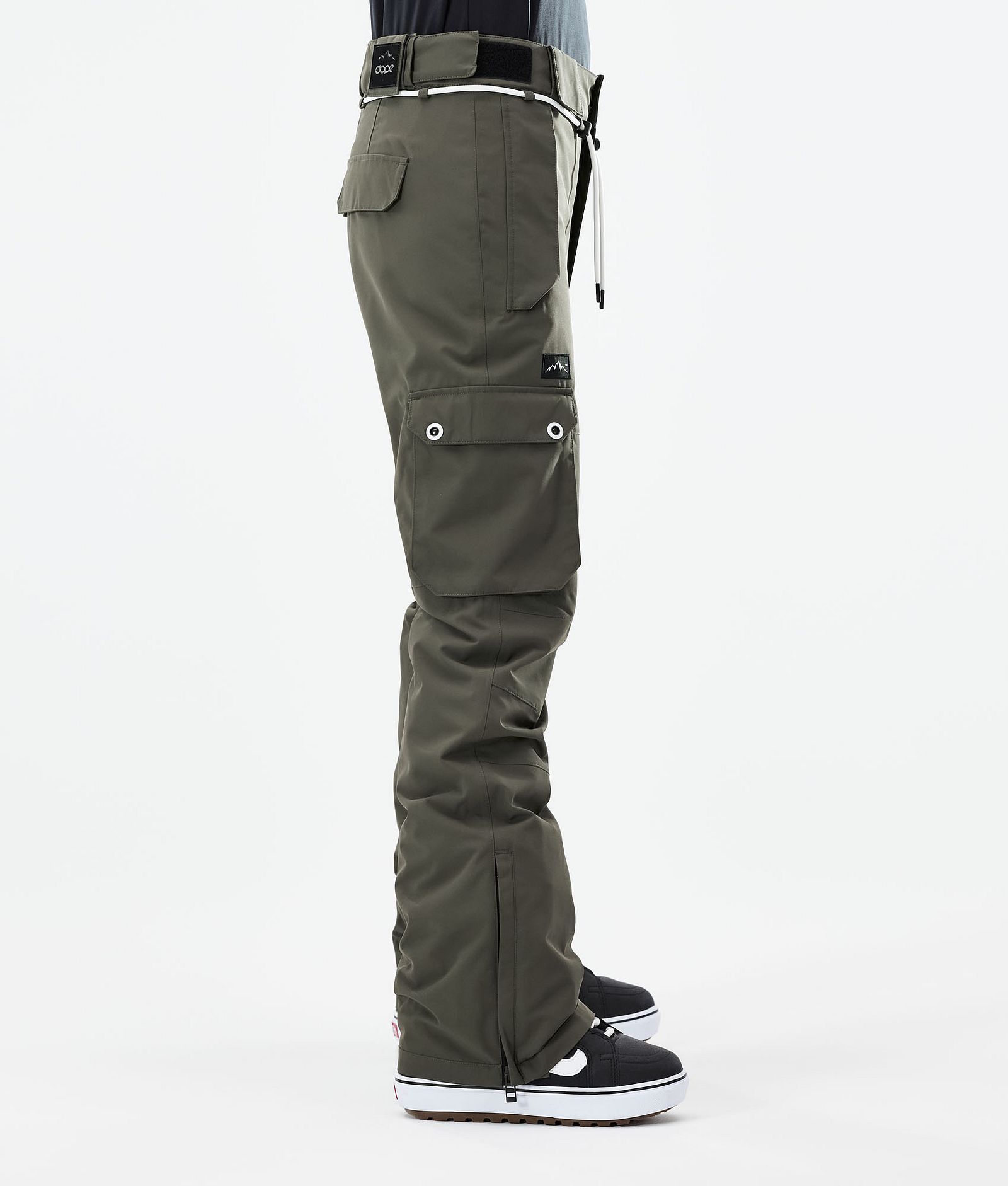 Dope Iconic W 2021 Spodnie Snowboardowe Kobiety Olive Green, Zdjęcie 2 z 6