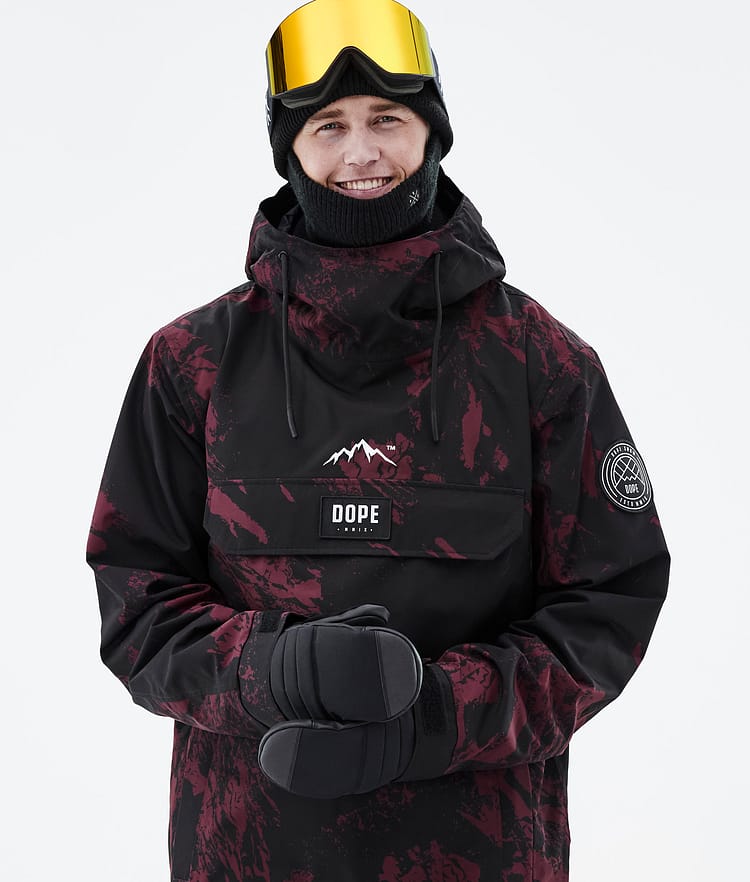 Dope Blizzard 2021 Kurtka Narciarska Mężczyźni Paint Burgundy, Zdjęcie 2 z 9