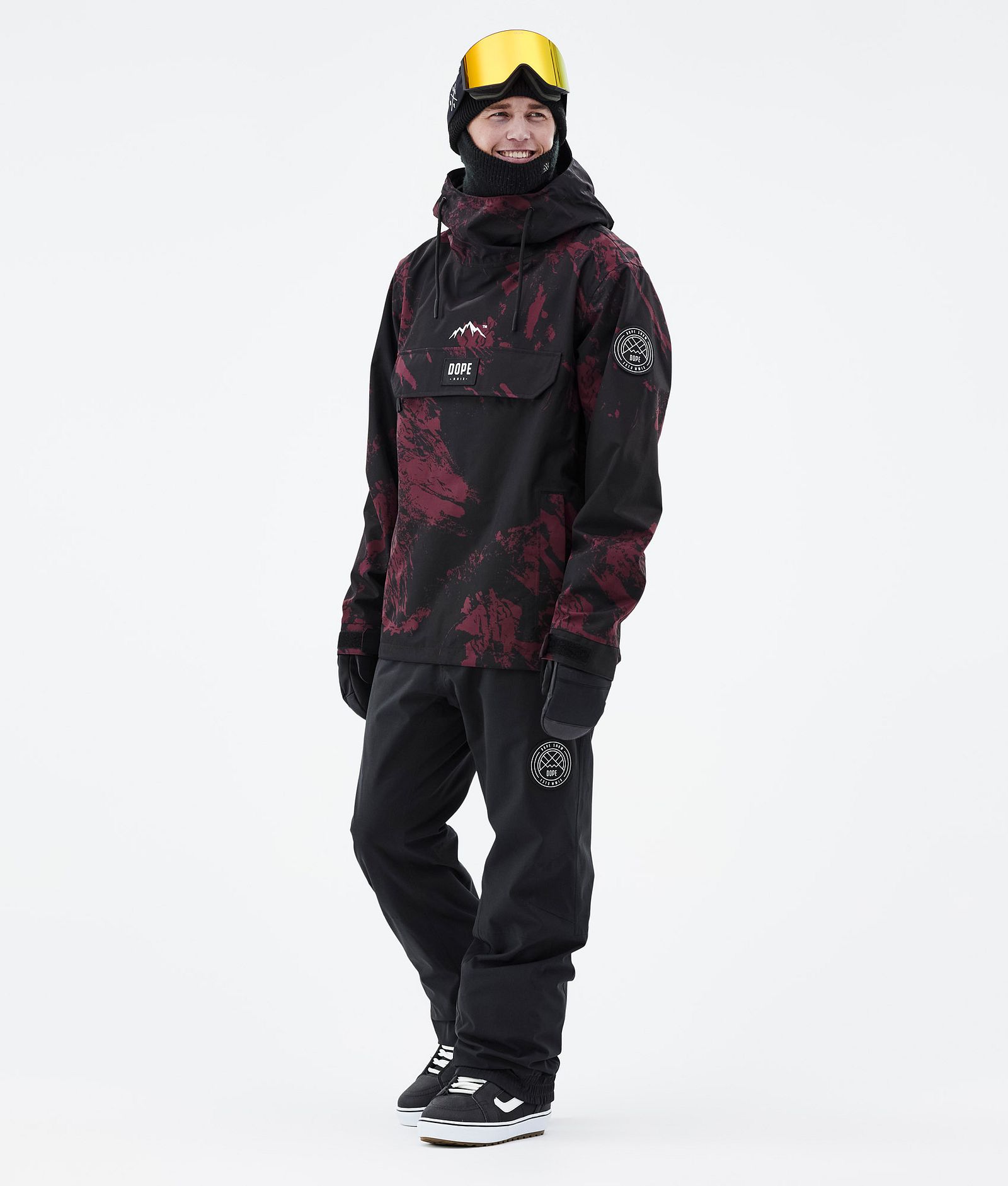 Dope Blizzard 2021 Kurtka Snowboardowa Mężczyźni Paint Burgundy, Zdjęcie 3 z 9