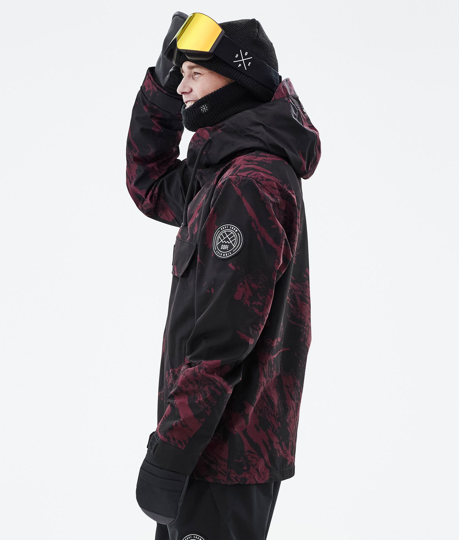 Dope Blizzard 2021 Kurtka Snowboardowa Mężczyźni Paint Burgundy, Zdjęcie 6 z 9